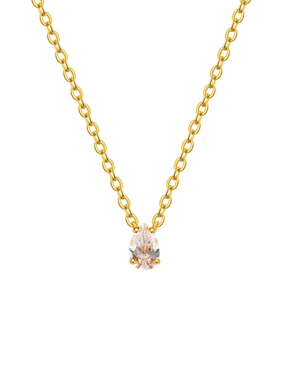 BEAMMORE Moissanite 18K Gold Vermeil Necklace – Fine Jewelry