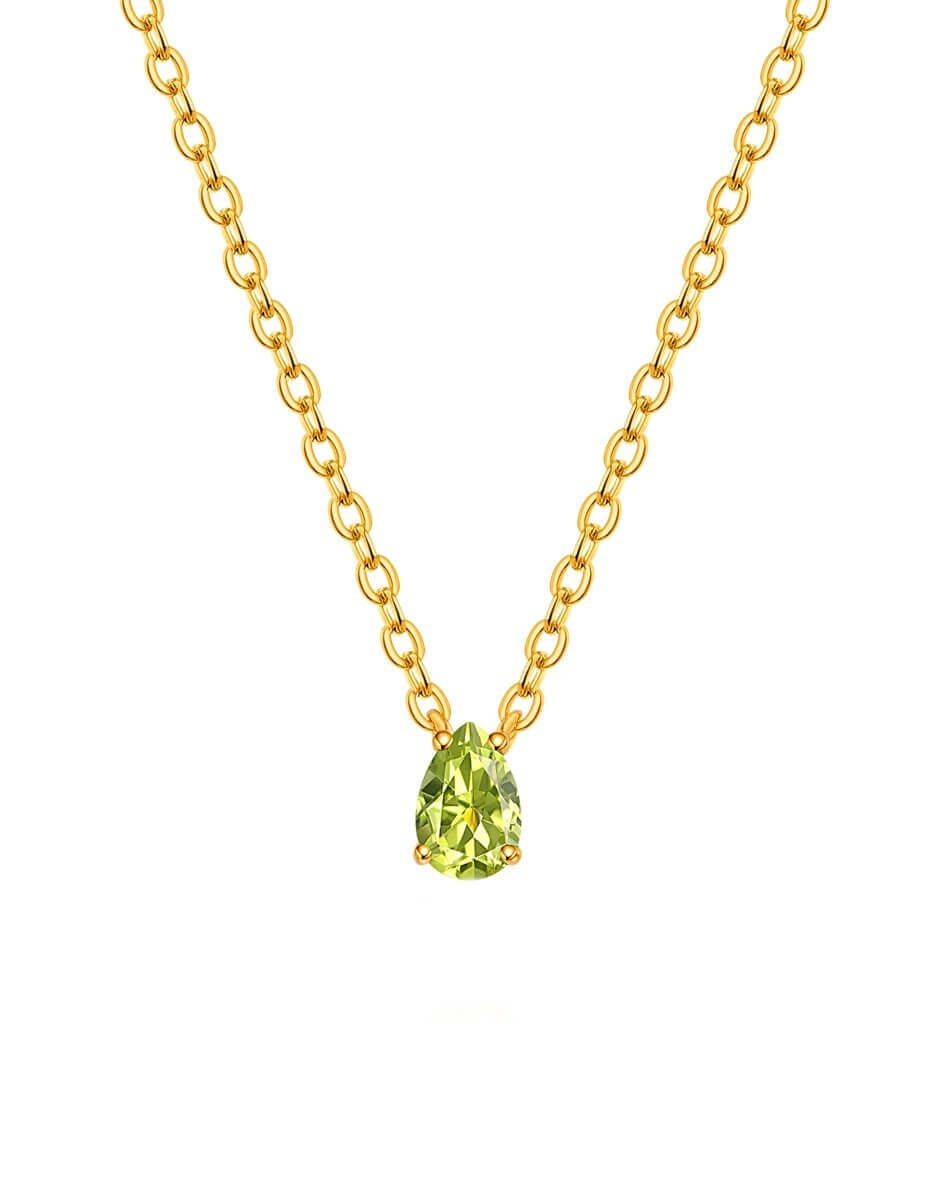 BEAMMORE Peridot Beaded Necklace – Beaded Gemstone Jewelry