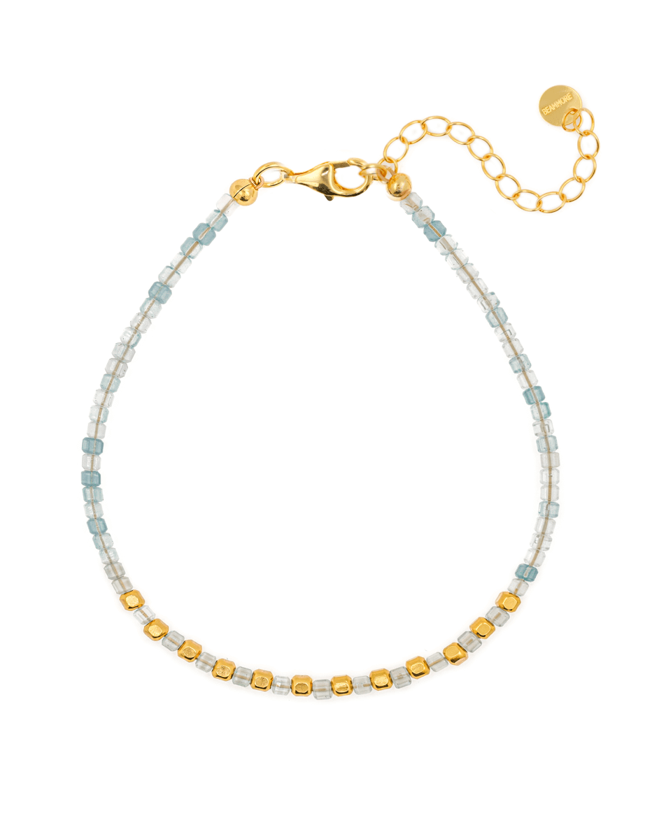 DAINTY Aquamarine Bracelet - BeamMore