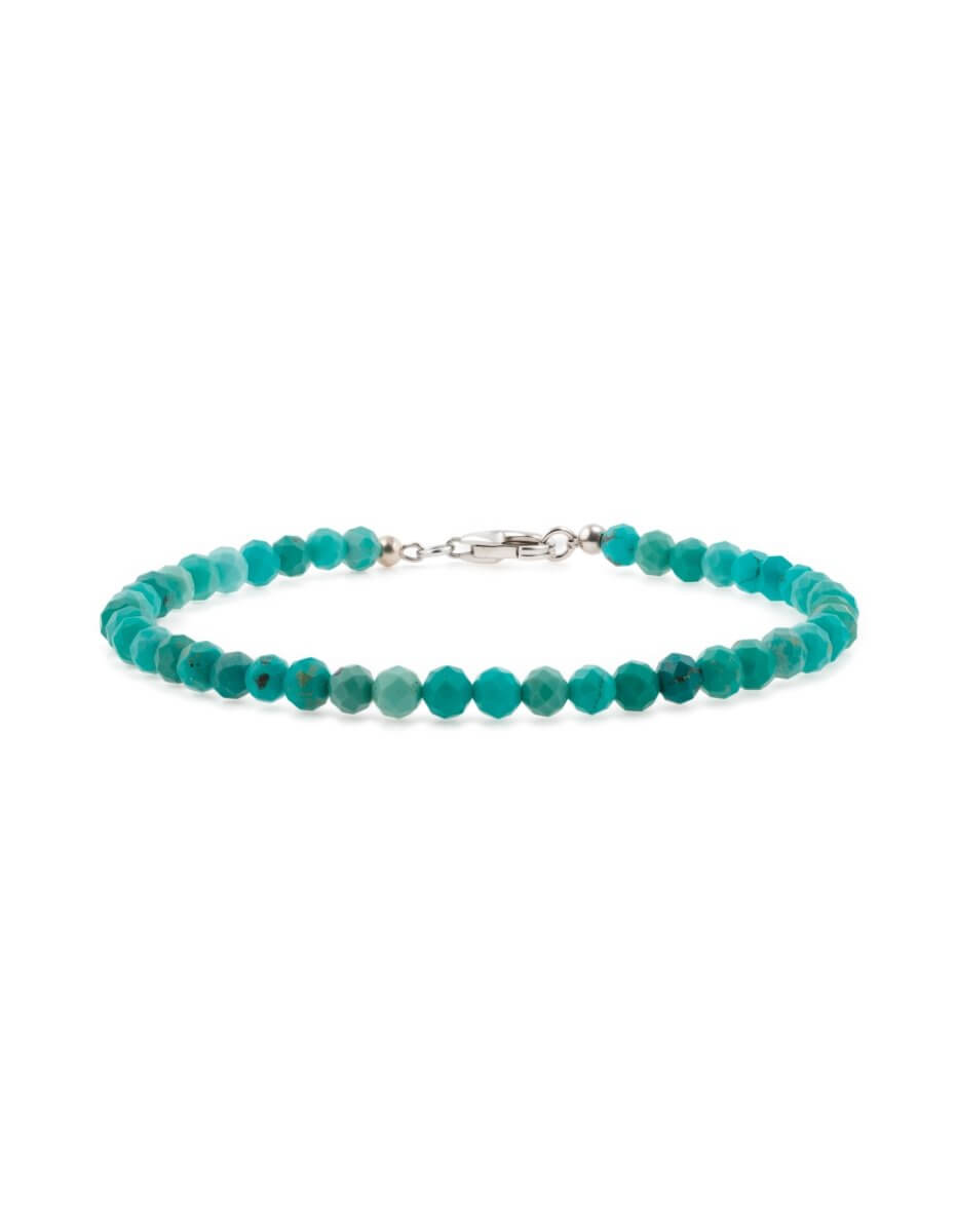 BEAMMORE Turquoise Beaded Bracelet – Beaded Gemstone Jewelry