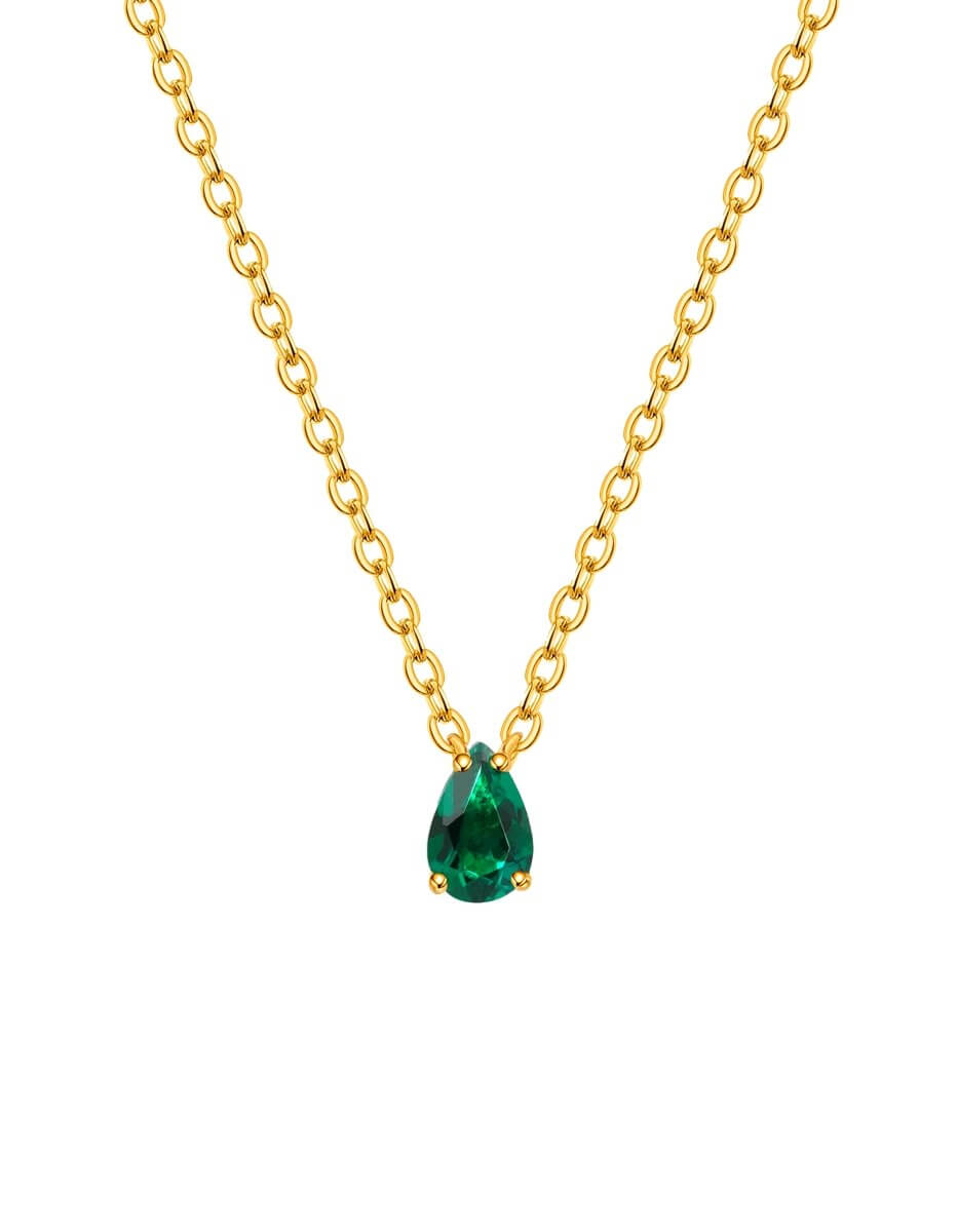 BEAMMORE Emerald Beaded Necklace – Beaded Gemstone Jewelry