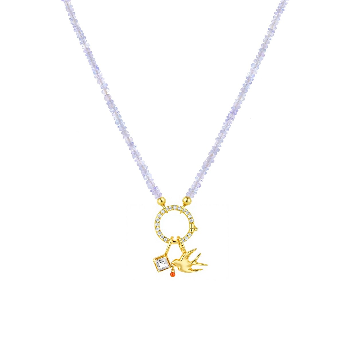 NOVA Yellow Sapphire Halo Necklace – Prosperity & Joy | BEAMMORE