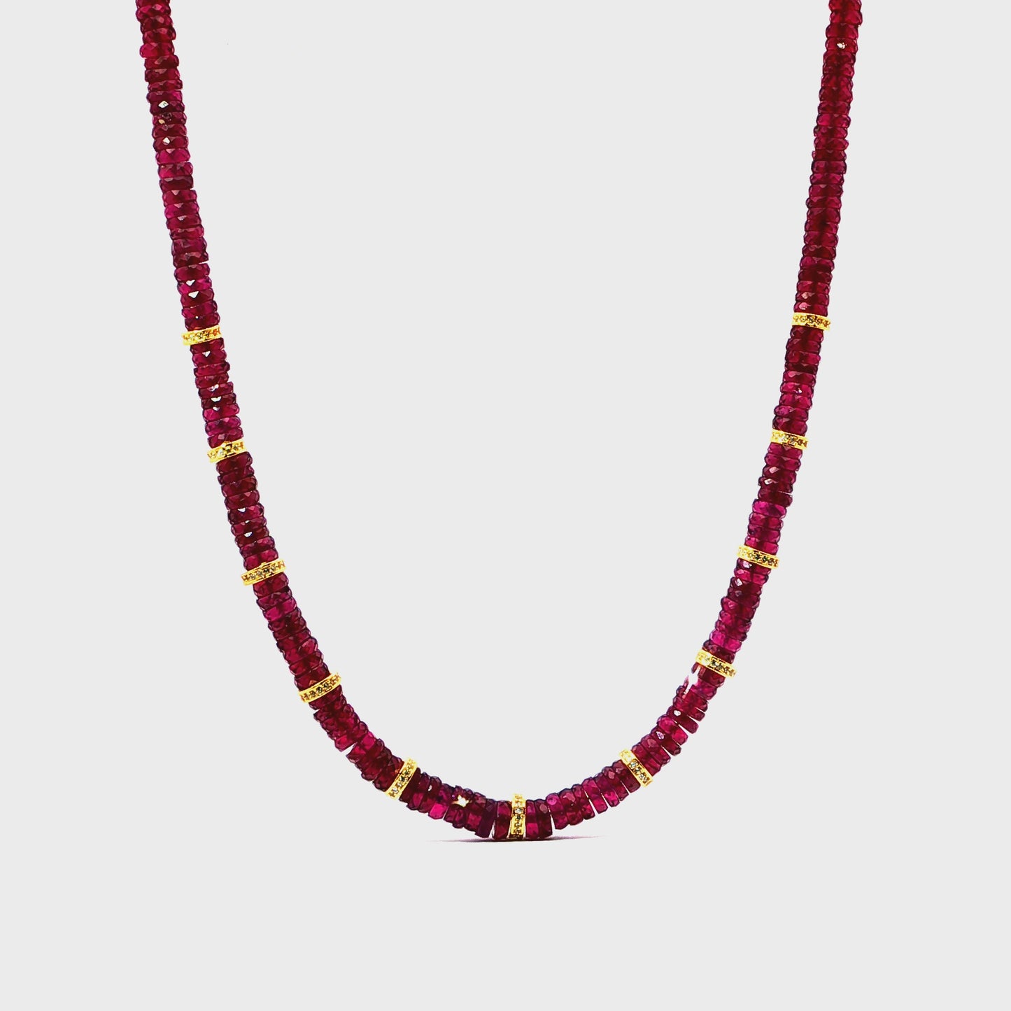 Urban Regalia Purple Garnet Necklace