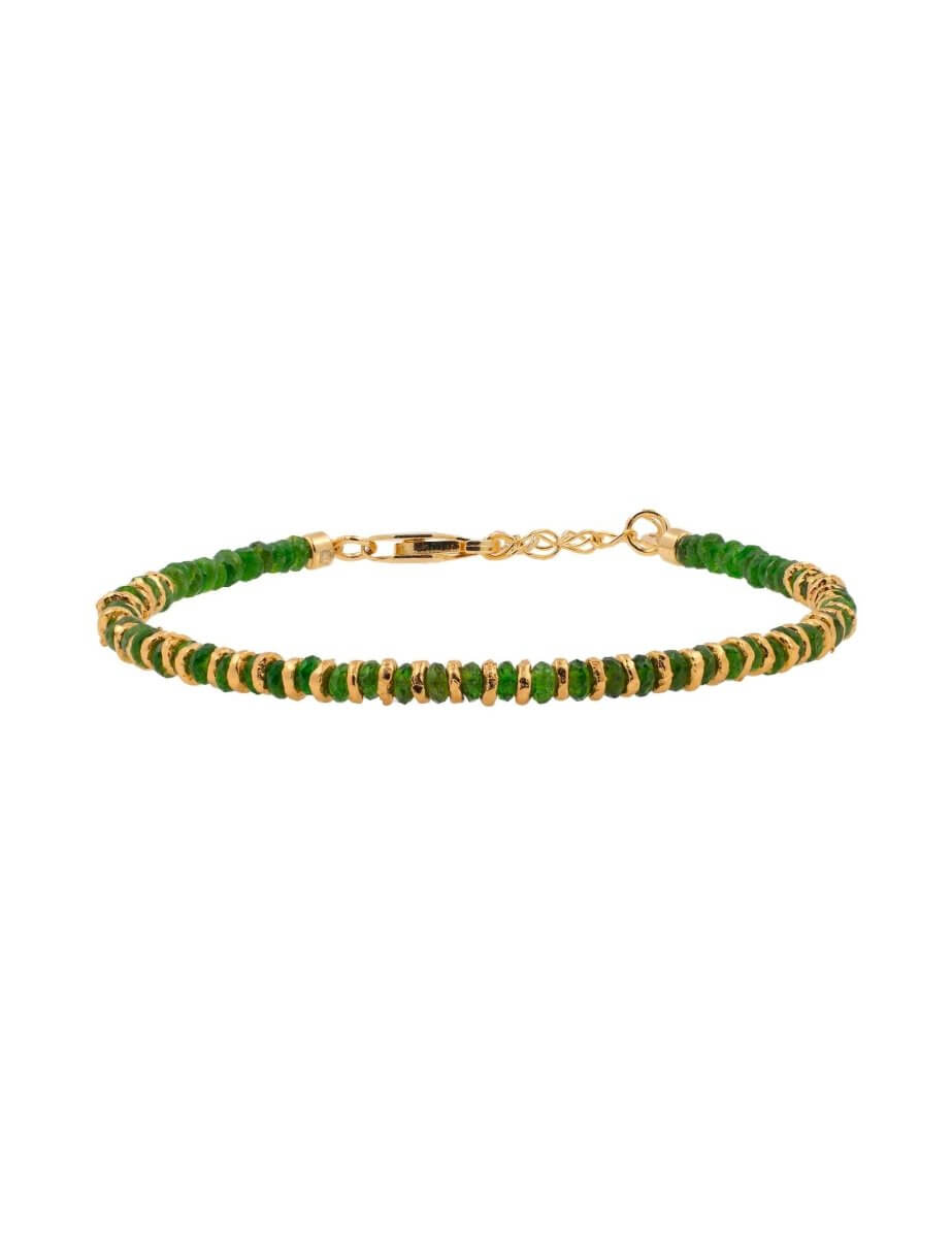 BEAMMORE Diopside Beaded Bracelet – Beaded Gemstone Jewelry