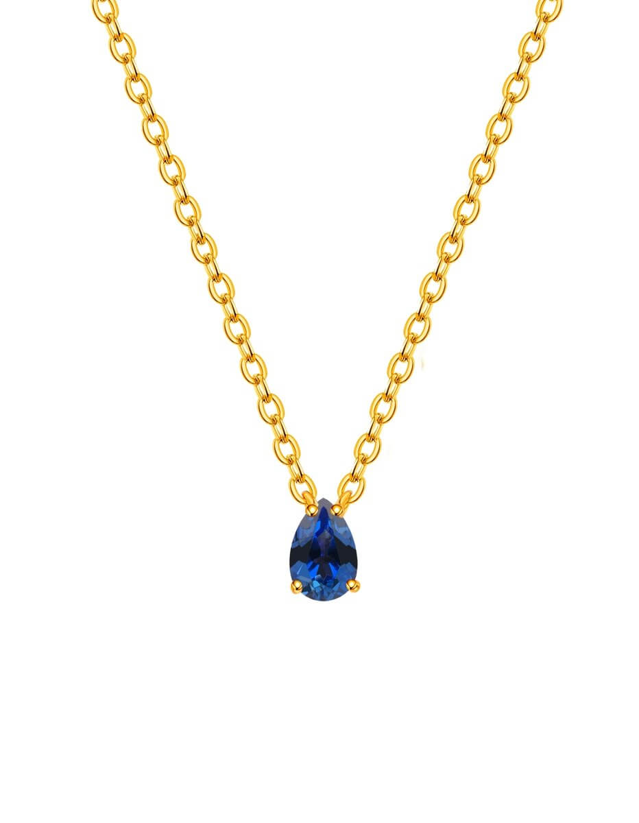 BEAMMORE Sapphire Beaded Necklace – Beaded Gemstone Jewelry