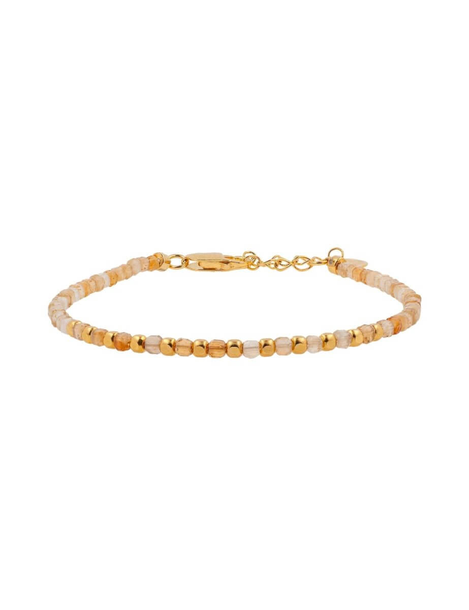 BEAMMORE Sunstone Beaded Bracelet – Beaded Gemstone Jewelry